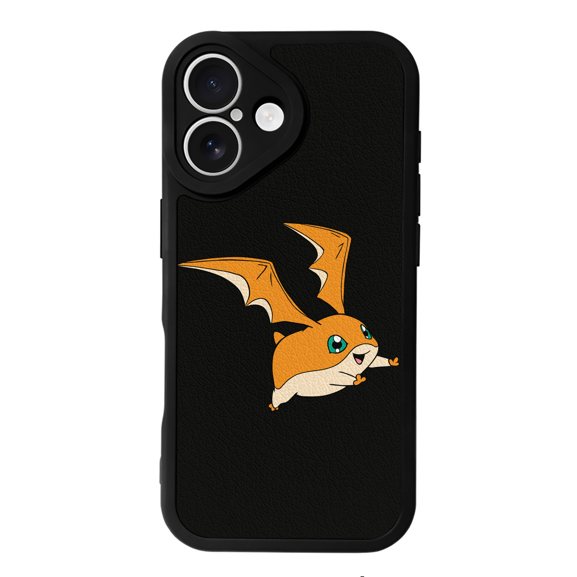 （画像用） Digimon デジタルモンスター/デジモン 【iPhone 16シリーズ対応】シリコンスマホケース（レザー調） 材質：シリコン
